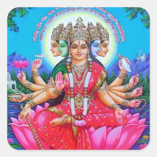 Adesivo Quadrado Deity Gayatri Devi Deity