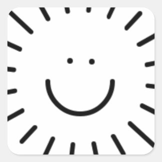 Adesivo Quadrado Deixe O Sol Entrar!