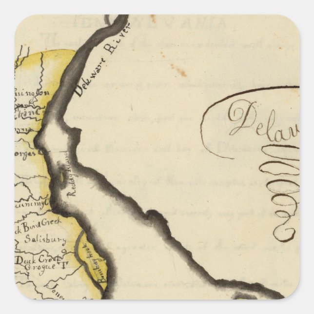 Adesivo Quadrado Delaware 7 (Frente)
