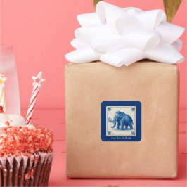 Adesivo Quadrado Delft Wooly Mammoth