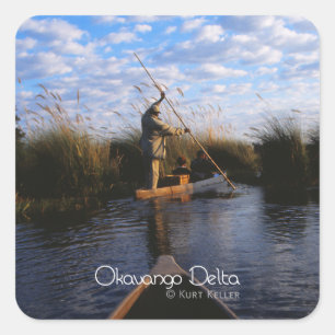 Adesivo Quadrado Delta de Okavango