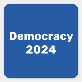 Adesivo Quadrado Democracia 2024 Eleição Presidencial