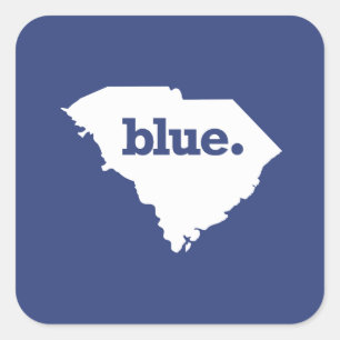 Adesivo Quadrado Democrata da Carolina do Sul