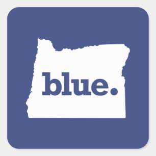 Adesivo Quadrado Democrata de Oregon