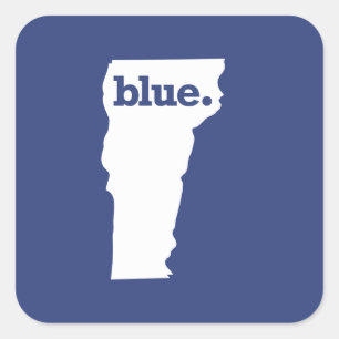 Adesivo Quadrado Democrata de Vermont