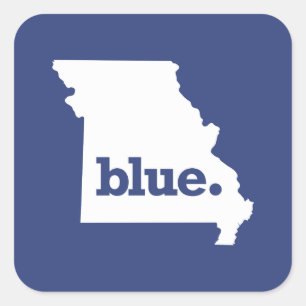 Adesivo Quadrado Democrata do Missouri