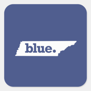 Adesivo Quadrado Democrata do Tennessee