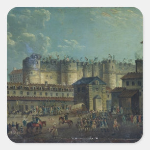 Adesivo Quadrado Demolição do Bastille em 1789