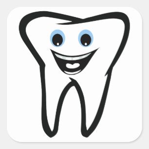 Adesivo Quadrado Dente