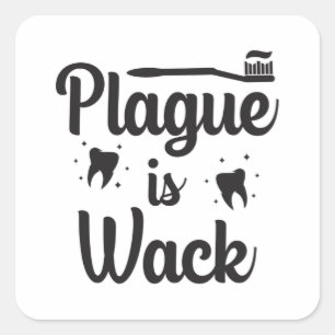 Adesivo Quadrado Dentista Dental Doutor Boca Dente Dente Dente Dent