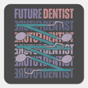 Adesivo Quadrado Dentista Futuro