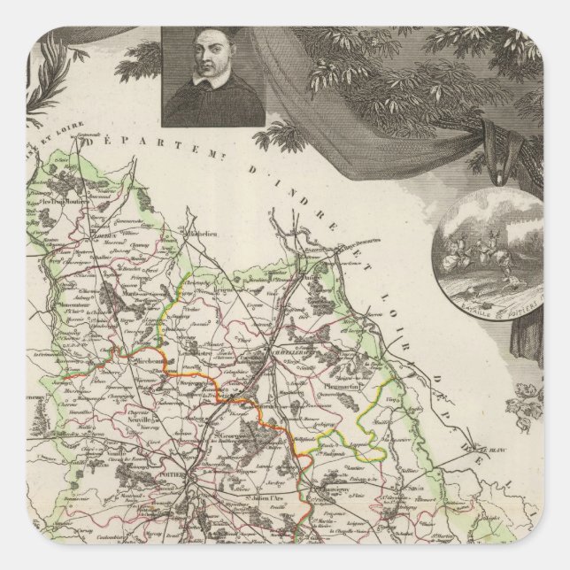 Adesivo Quadrado Departamento De Viena (Frente)