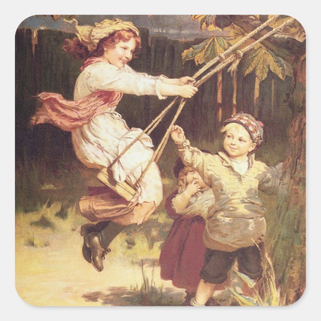 Adesivo Quadrado Depois da escola (Frente)