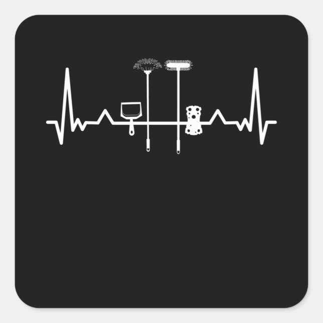 Adesivo Quadrado Depositário do Agregado Doméstico de Limpeza (Frente)