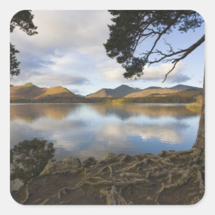 Adesivo Quadrado Derwentwater, Lake District, Cúmbria, Inglaterra