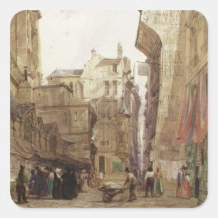 Adesivo Quadrado DES Pretes da rua, St Germain L'Auxerrois, Paris