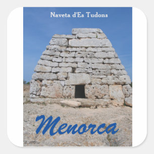 Adesivo Quadrado d'ES Tudons de Noveta, Menorca