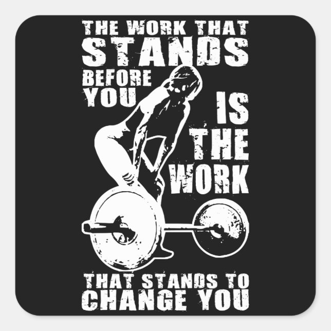 Adesivo Quadrado DESAFIO - Motivação do trabalho feminino (Frente)