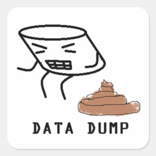 Adesivo Quadrado Descarga dos dados