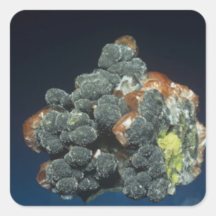 Adesivo Quadrado Descloizite na calcite