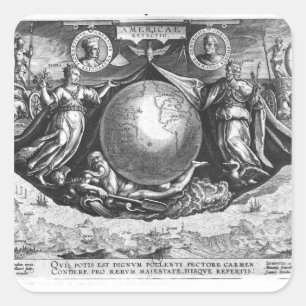 Adesivo Quadrado Descoberta de América