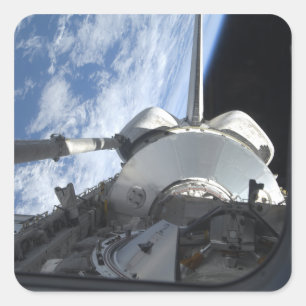 Adesivo Quadrado Descoberta de Shuttle de Espaço 9