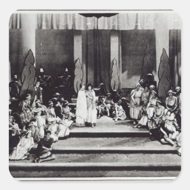 Adesivo Quadrado Desempenho do primeiro palco na Inglaterra "Semele (Frente)