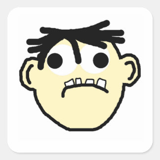 Adesivo Quadrado desenho animado