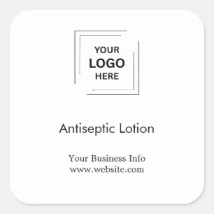 Adesivo Quadrado Desenho Quadrado de Negócios de Desinfetante para 
