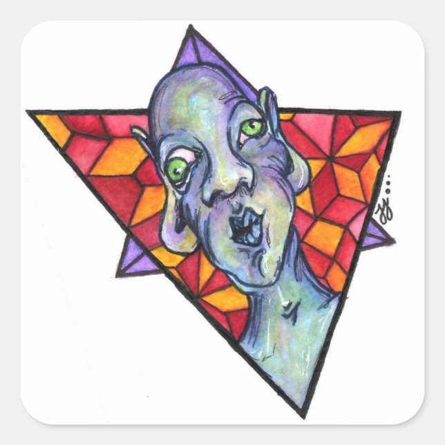 Adesivo Quadrado desfocamento (Frente)