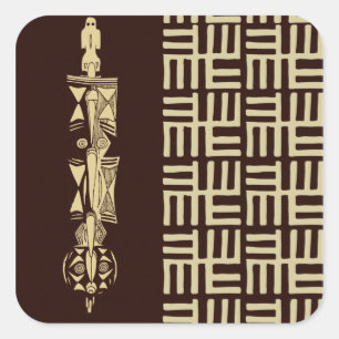 Adesivo Quadrado Design africano nº 1 @ Stylnic