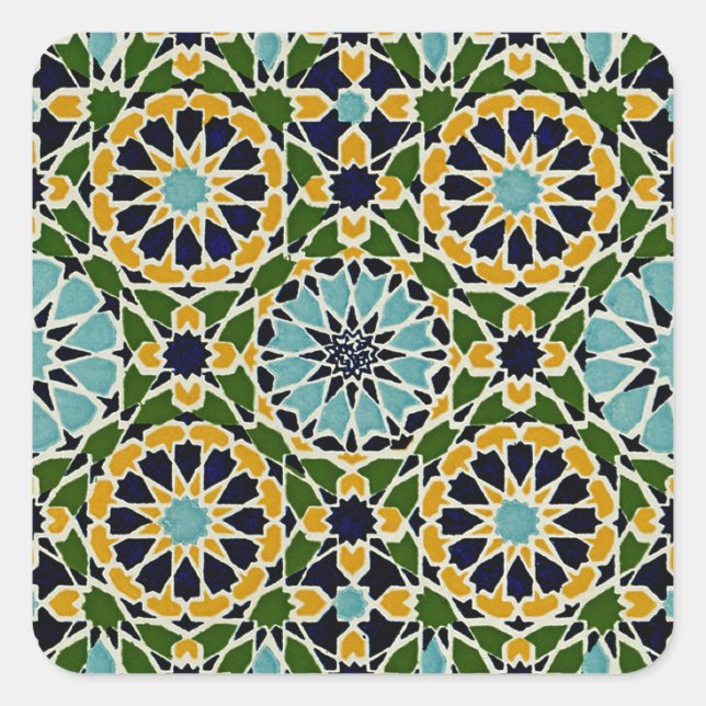 Adesivo Quadrado Design Árabe nº 10 em Emporio Moffa (Frente)