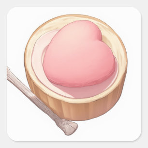 Adesivo Quadrado Design criativo bonito