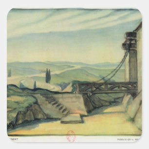 Adesivo Quadrado Design da Lei II da ópera "Fidelio"