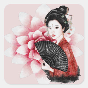 Adesivo Quadrado Design da Série Okinawa 34