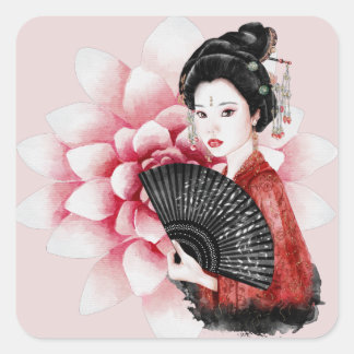 Adesivo Quadrado Design da Série Okinawa 34