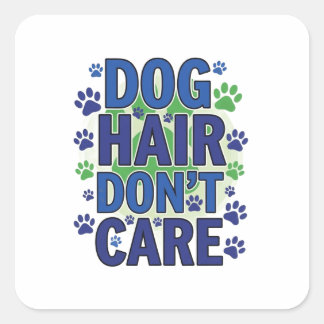 Adesivo Quadrado Design de estampas azuis, roxas e verdes para cães