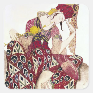 Adesivo Quadrado Design de fantasia para Nijinsky no balé 'La
