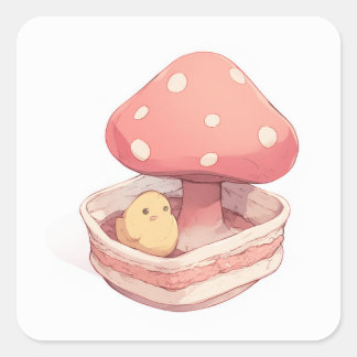 Adesivo Quadrado Design de inspiração suave