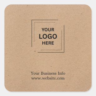 Adesivo Quadrado Design de Logotipo Quadrado Corporativo Moderno Rú