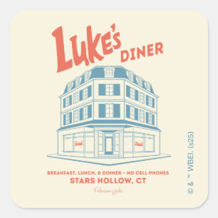 Adesivo Quadrado Design de Luke's Diner Stars Hollow