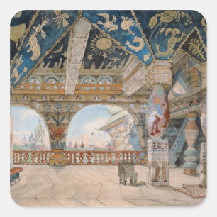 Adesivo Quadrado design de palco para a ópera de Nikolai Rimsky-Kor