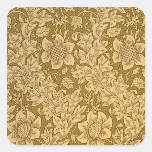 Adesivo Quadrado design de papel de parede 'Fritillary', 1885 (Frente)