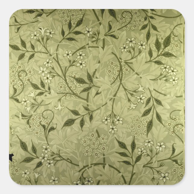 Adesivo Quadrado design de papel de parede 'Jasmine', 1872 (Frente)