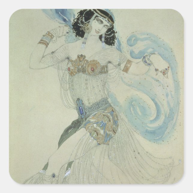 Adesivo Quadrado Design de roupa para o Salome (Frente)