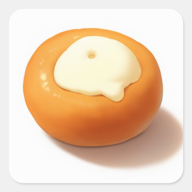 Adesivo Quadrado Design de Serene Cute (Frente)