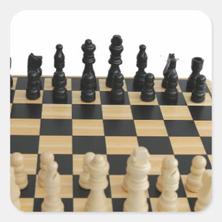 Adesivo Quadrado design de tabuleiro de xadrez