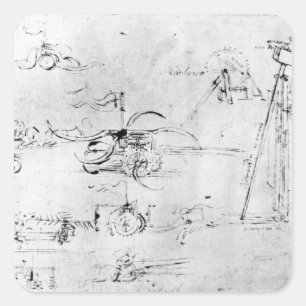 Adesivo Quadrado Design do armamento, fol. 40v-a