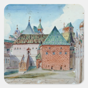 Adesivo Quadrado Design do palco para a ópera de Mussorgsky modest