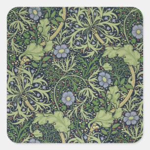 Adesivo Quadrado Design do papel de parede da alga, impresso por